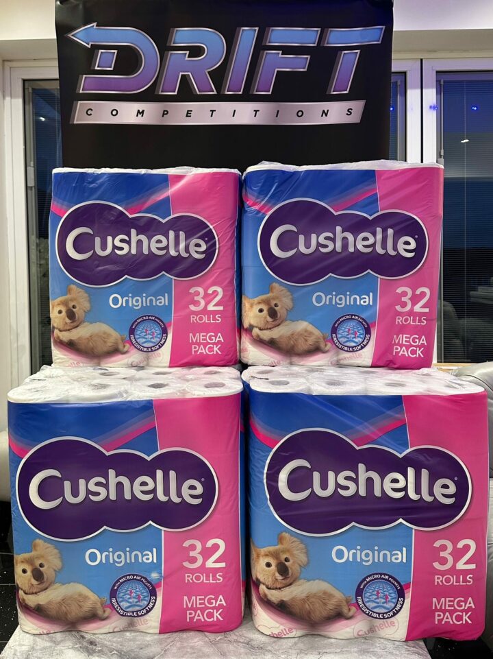 128 ROLLS OF CUSHELLE TOILET PAPER