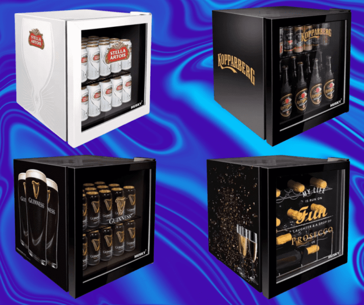 FULLY LOADED HUSKY DRINKS FRIDGE OF YOUR CHOICE