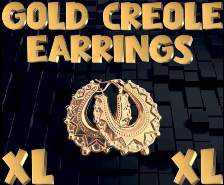 EXTRA LARGE 9ct GYPSY CREOLE EARRINGS