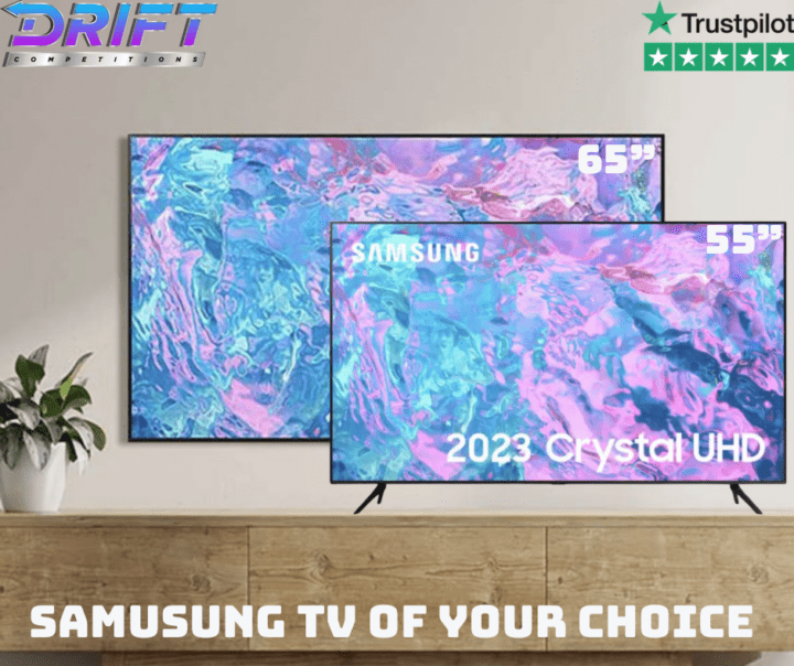SAMSUNG TV OF YOUR CHOICE 55” OR 65”