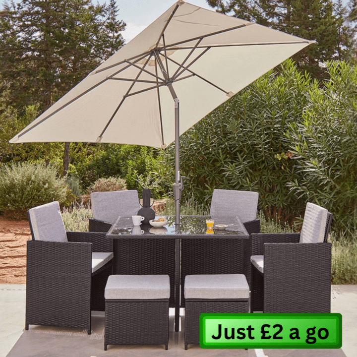 CUBE 8 SEATER GARDEN SET