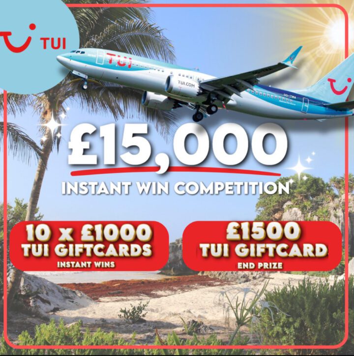 £15,000 TUI GIFT CARD INSTANT WIN COMPETITION
