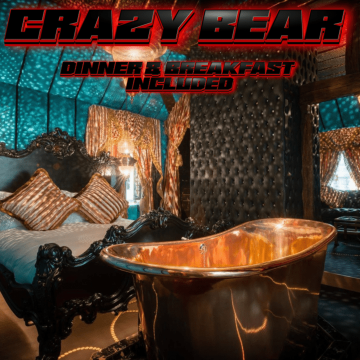 WIN A CRAZY BEAR HOTEL STAY WITH BREAKFAST & DINNER