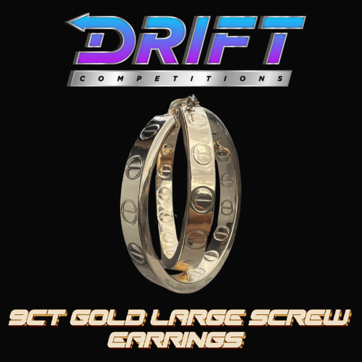 WIN THESE STUNNING LARGE GOLD SCREW HOOP EARRINGS - Image 4