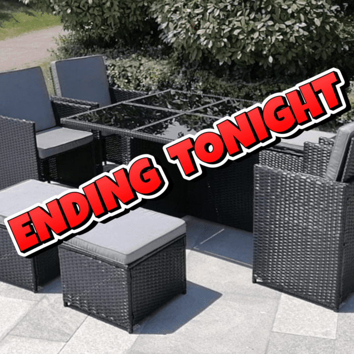 8 SEATER RATTEN CUBE SET