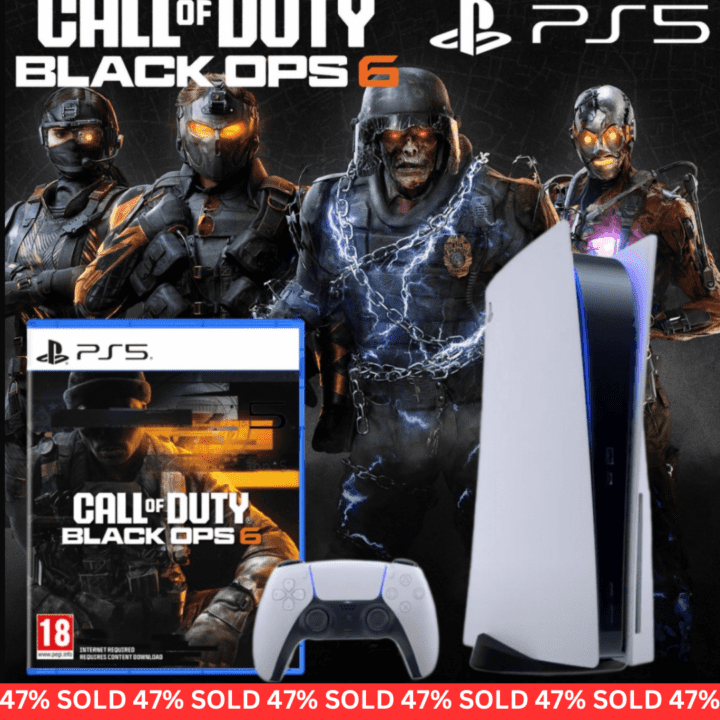 PS5 SLIM DISC CONSOLE & CALL OF DUTY BLACK OPS 6 BUNDLE