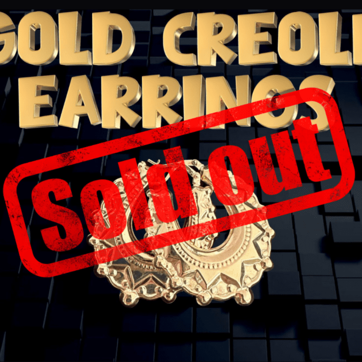 9ct GOLD LARGE GYPSY CREOLE EARRINGS 50p ENTRY