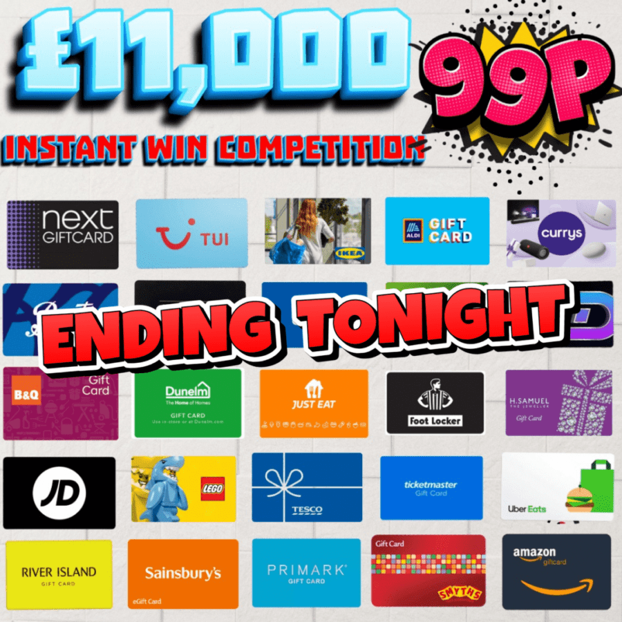 £11,000 GIFT CARD INSTANT WIN COMPETITION 940 INSTANT PRIZES - Drift ...