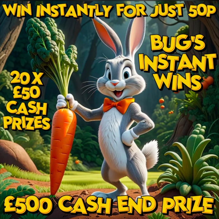 BUG’S 50P INSTANT WINS