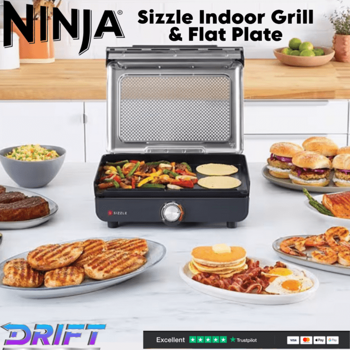 Ninja Sizzle Indoor Grill & Flat Plate GR101UK