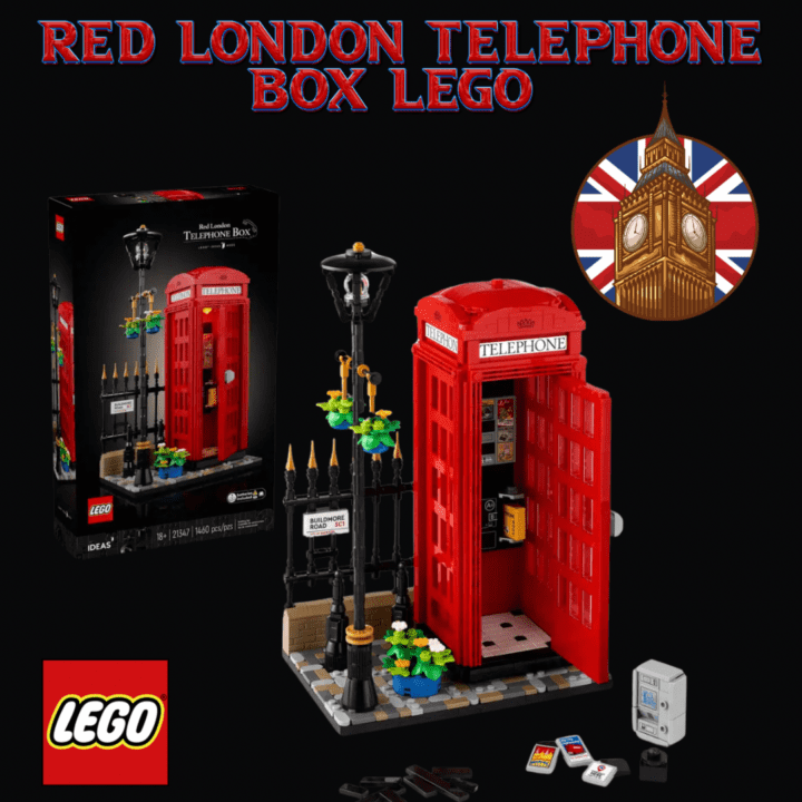 LEGO RED LONDON TELEPHONE BOX