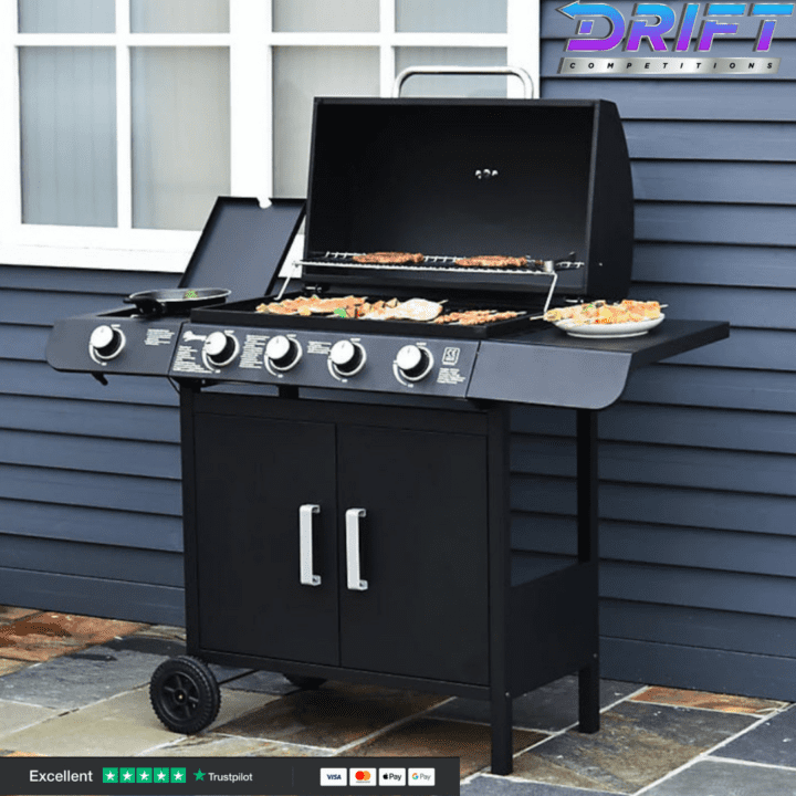 4+1 Gas Burner Grill BBQ