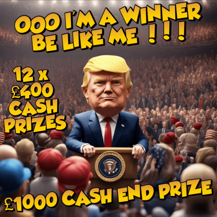 OOOO !! I’M A WINNER 12 X £400 CASH PRIZES + £1000 CASH END PRIZE