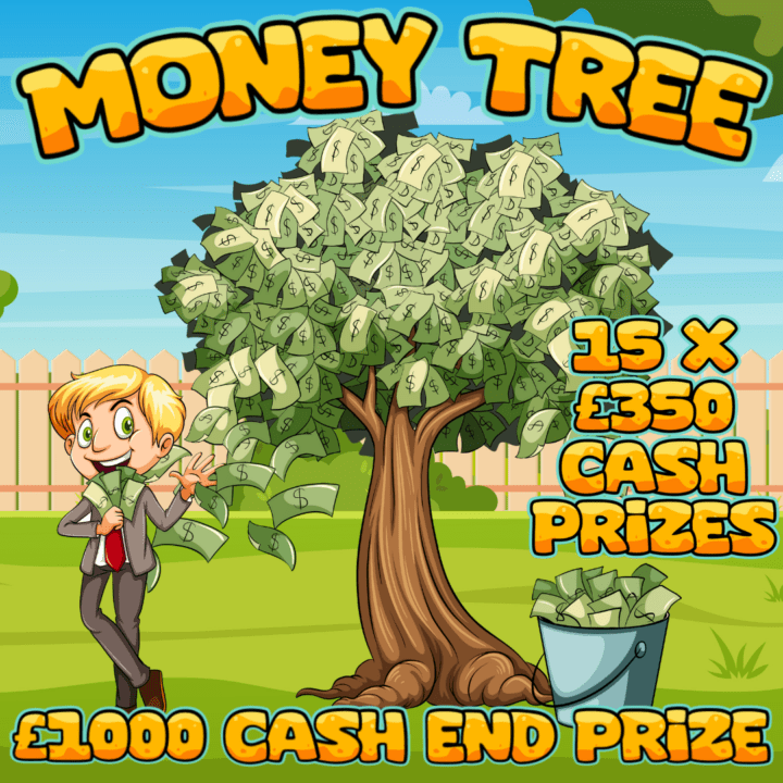MONEY TREE 15 X £350 INSTANT PRIZES + £1000 CASH JACKPOT