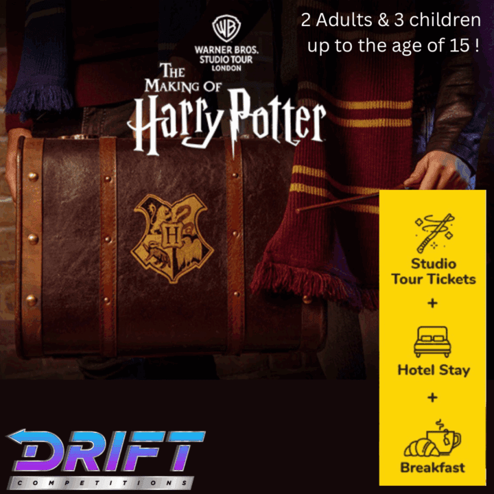 HARRY POTTER TICKETS, HOTEL & BREAKFAST