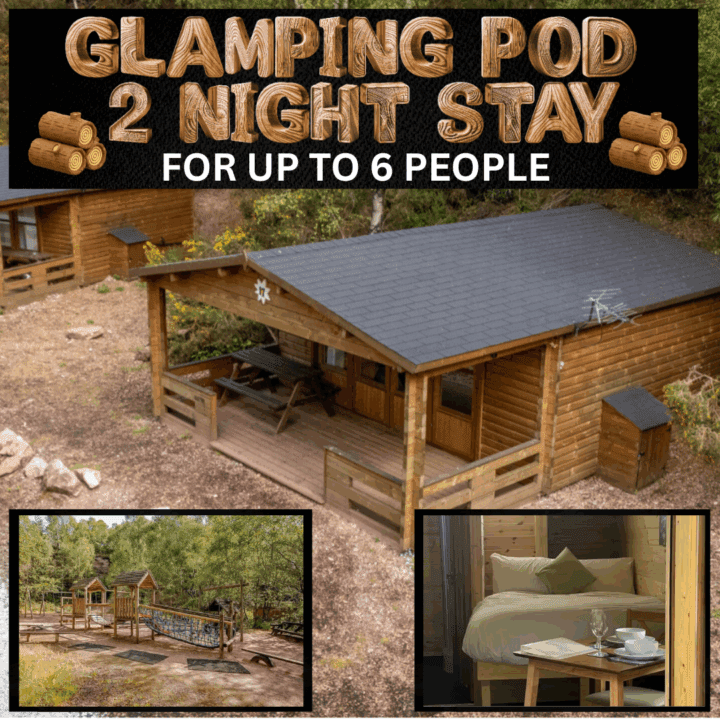 2 NIGHT GLAMPING LODGE FOR 6!