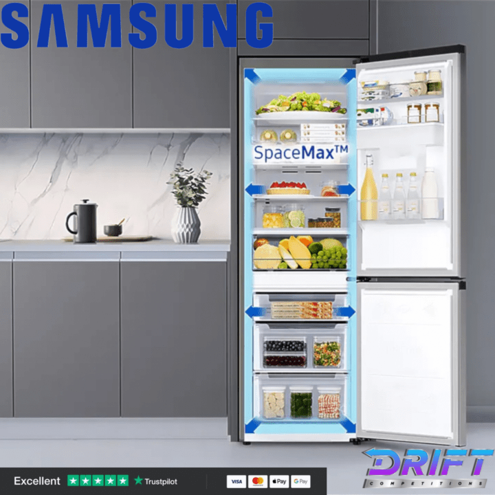 SAMSUNG Series 6 SpaceMax RB34C632EBN/EU Smart 65/35 Fridge Freezer - Black OR GREY - Image 2