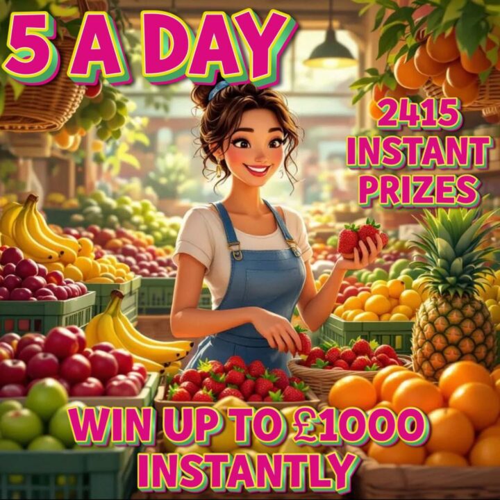5 A DAY - 2406 INSTANT PRIZES
