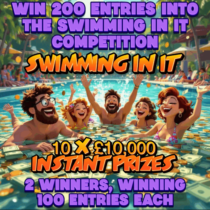 WIN 200 ENTRIES INTO THE SWIMMING IN IT COMPETITION, 2 WINNERS WINNING 100 ENTRIES EACH ( Competition 2 )