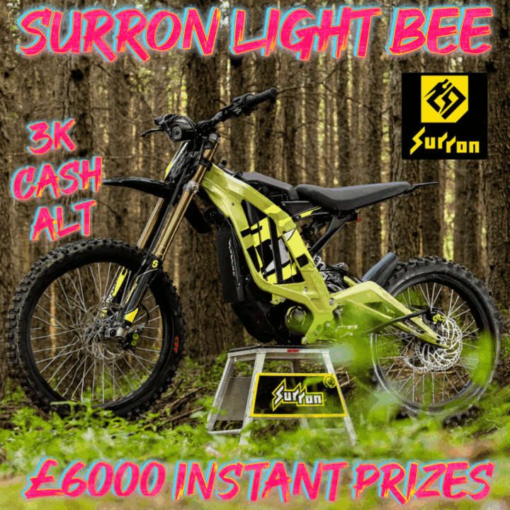 SURRON LIGHT BEE ANY COLOUR + 3622 INSTANT WINS 3K CASH ALT