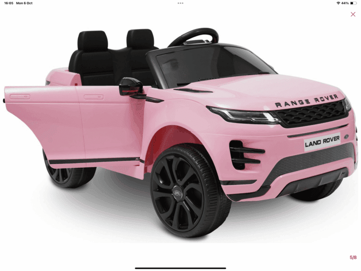 KIDS 12V PINK RANGE ROVER EVOQUE - Image 4