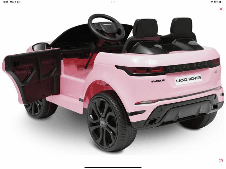 KIDS 12V PINK RANGE ROVER EVOQUE - Image 2