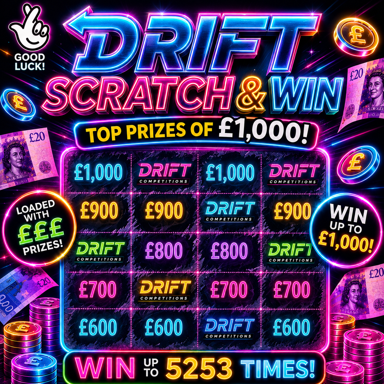 DRIFT SCRATCH & WIN