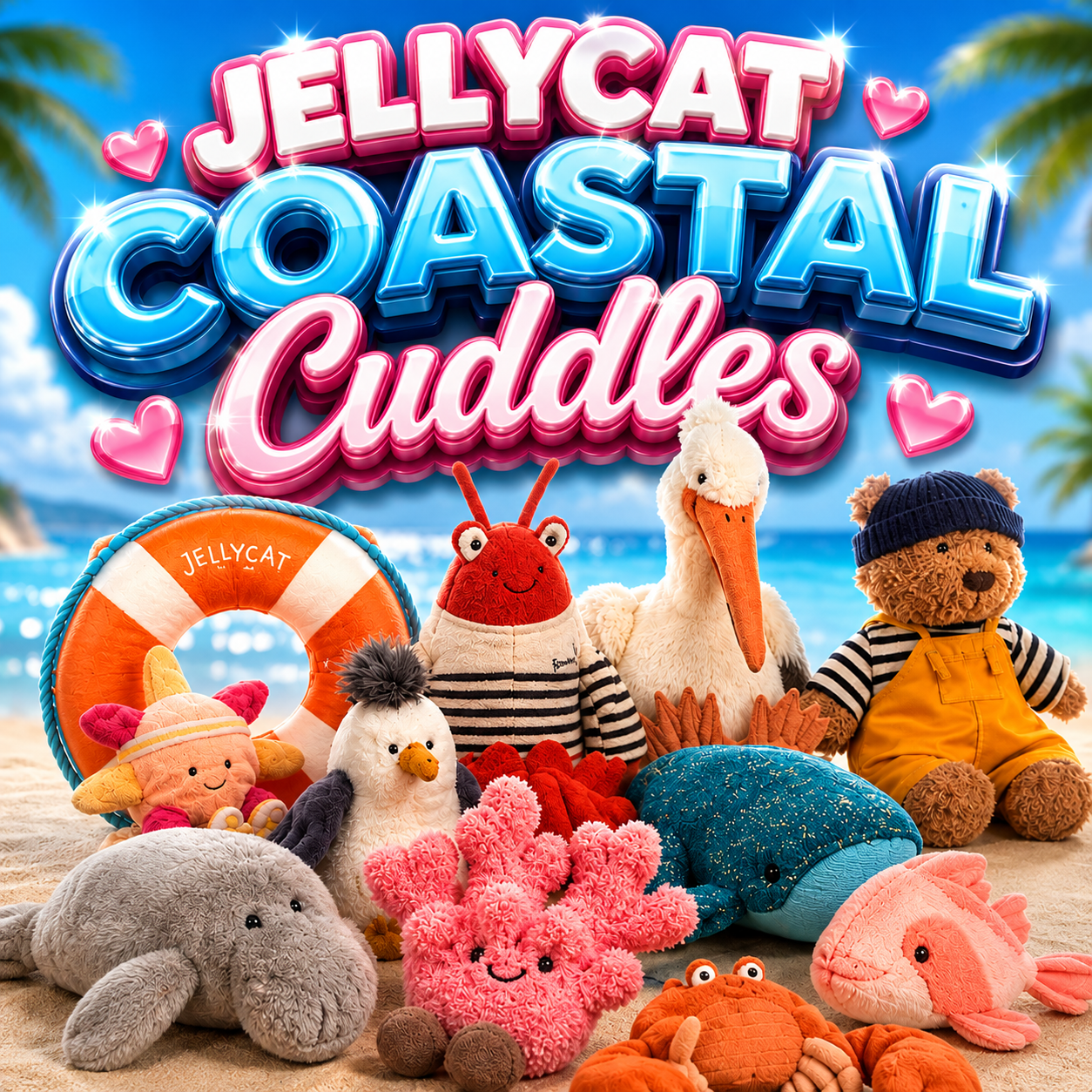 JELLYCAT COASTAL CUDDLES